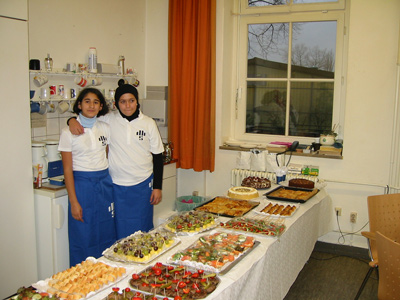 Die Catering Crew der Heinrich-Hertz-Schule